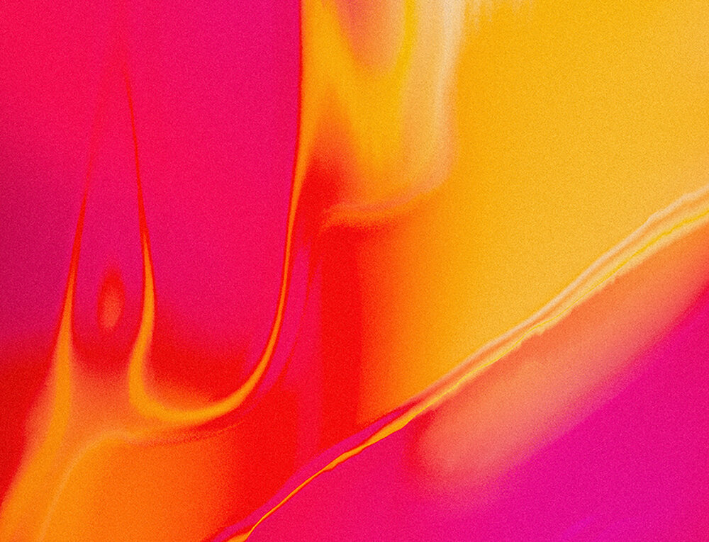 Yellow-fiery-pink abstract movements